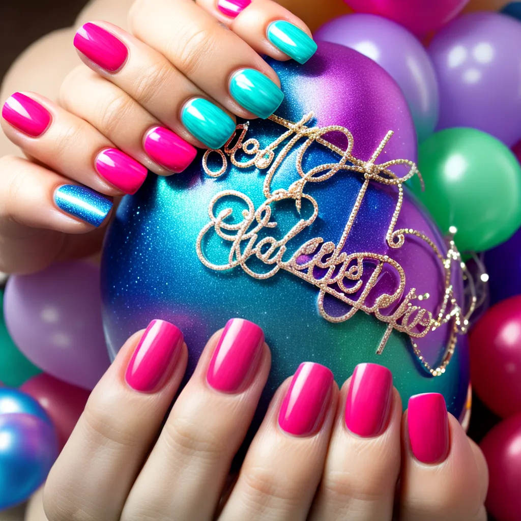 unhas decoradas aniversario