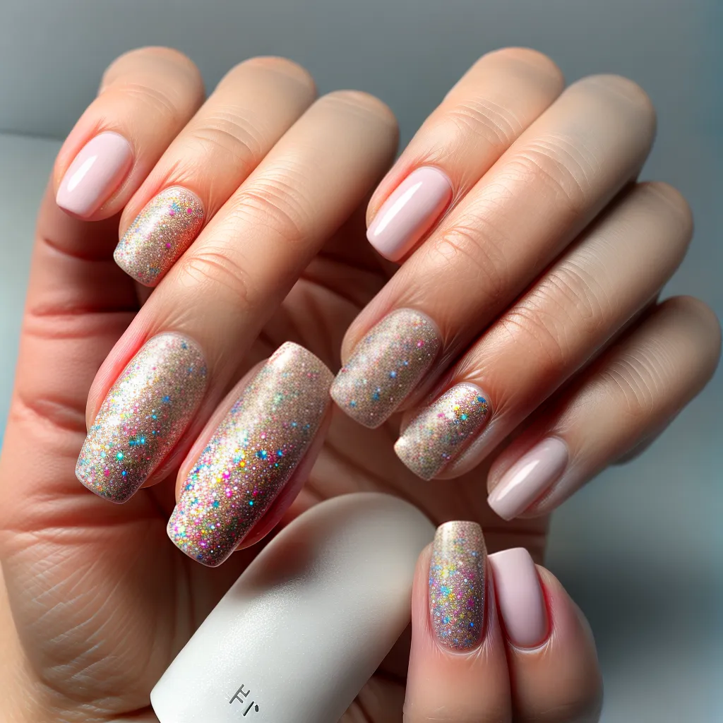 unhas marmore rhinestones art