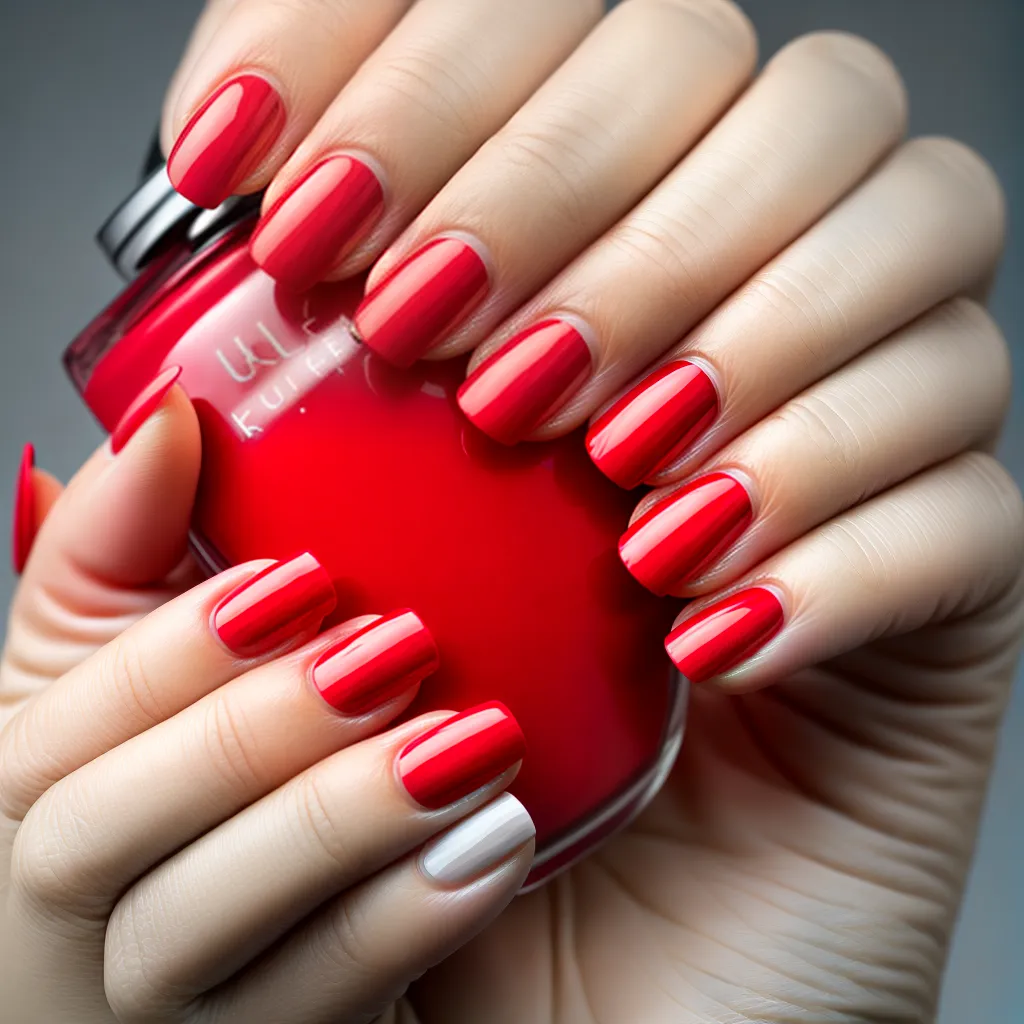 unhas vermelhas brilhantes mao aneis unhas vermelhas brilhantes mao aneis