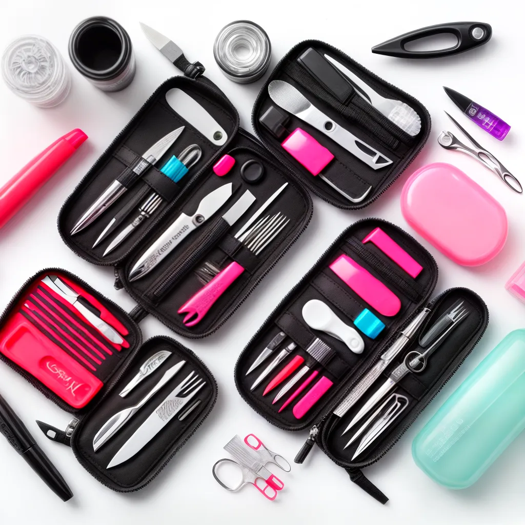 kit manicure acessorios unhas