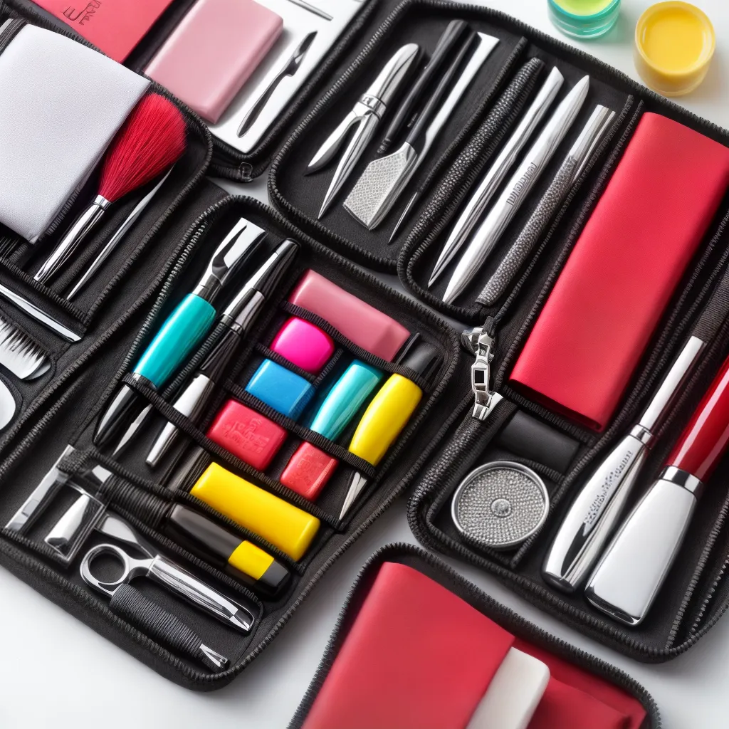 kit manicure acessorios unhas 1