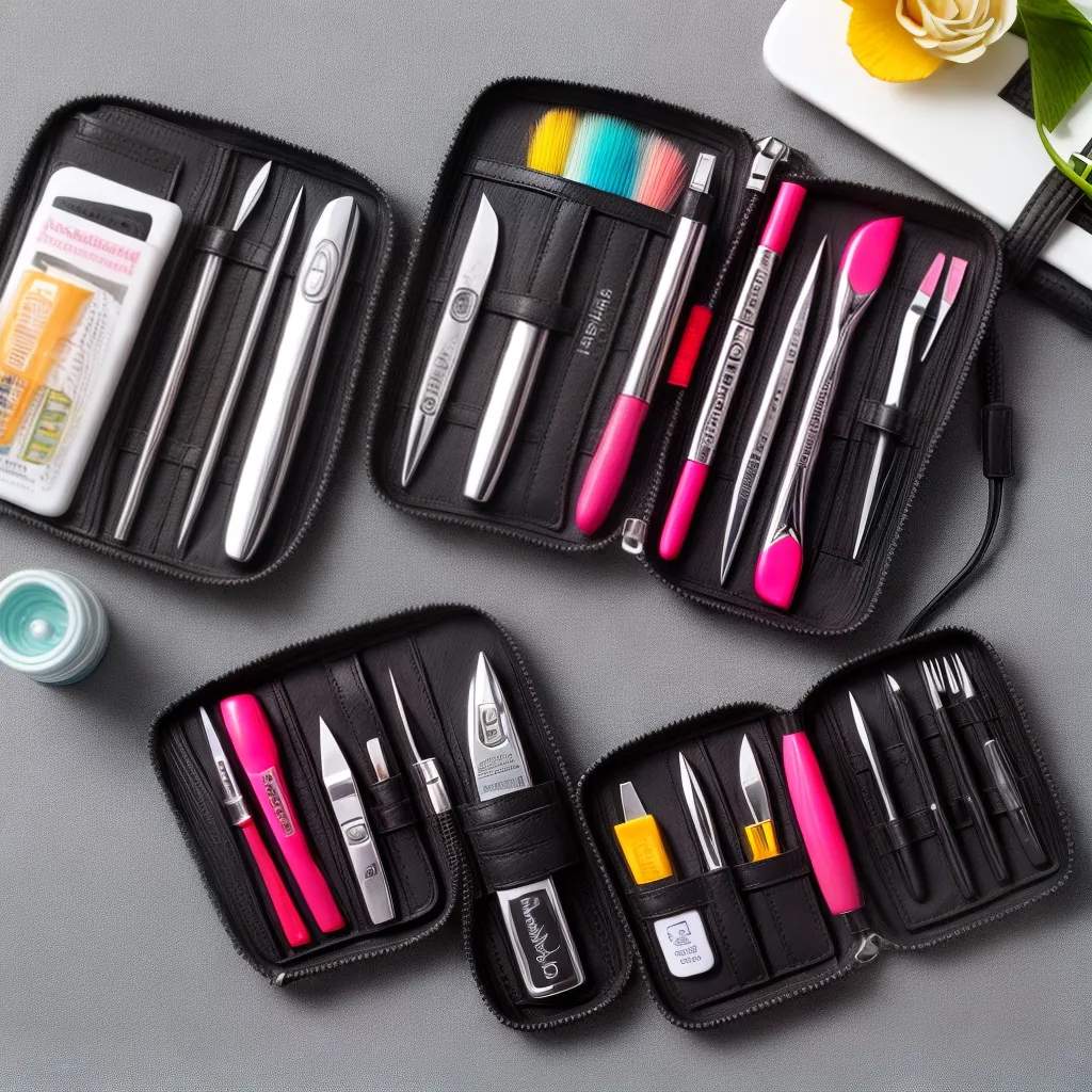 kit manicure acessorios unhas 2