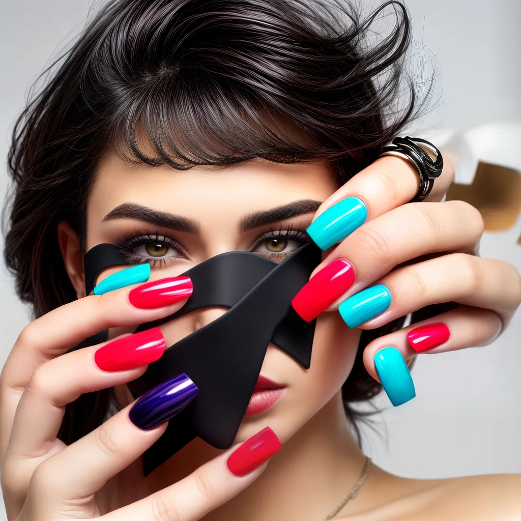unhas matte vibrantes manicure moderna