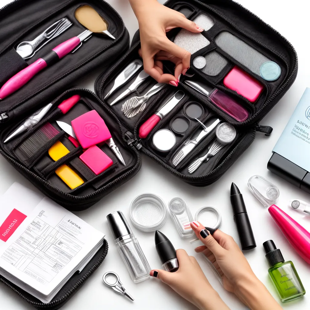kit unhas viagem mulher