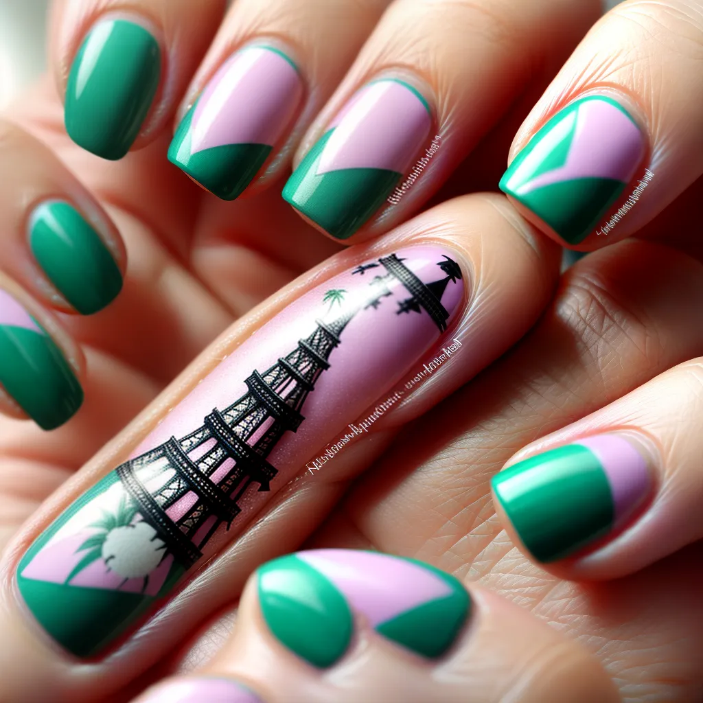 unhas viagem aviao torre eiffel unhas viagem aviao torre eiffel