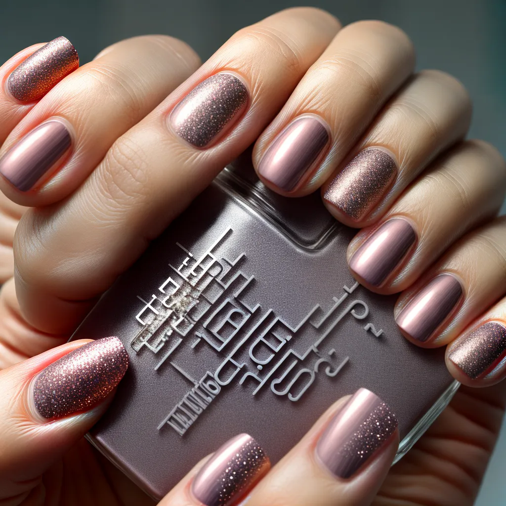 unhas metalicas design reflexo brilho