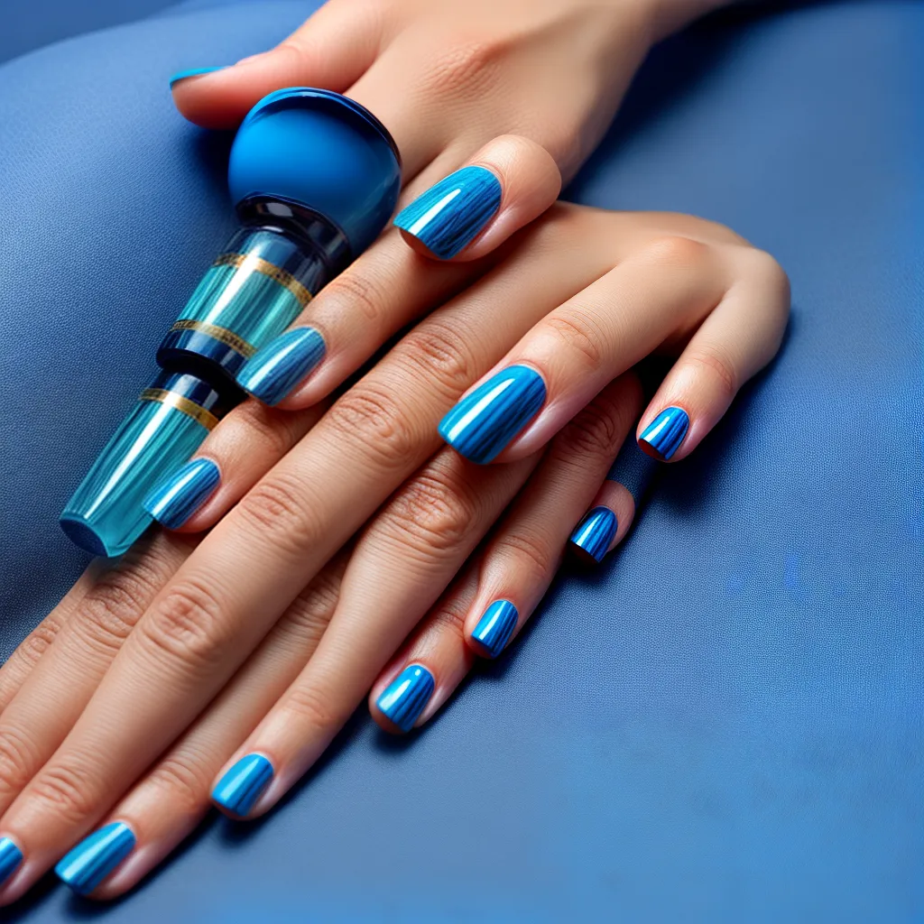 unhas azul signos agua unhas azul signos agua