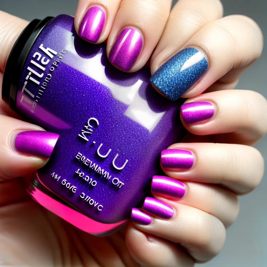 unhas manicure gradiente relampago