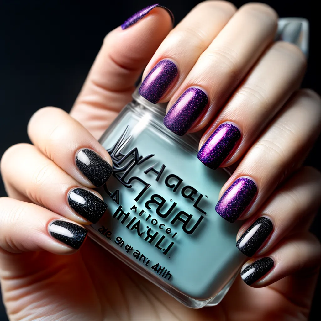 unhas neon relampago brilho