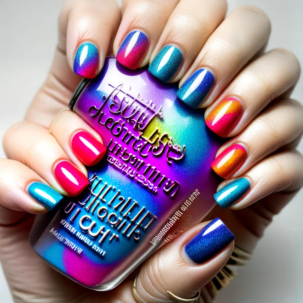 unhas artisticas pintura abstrata