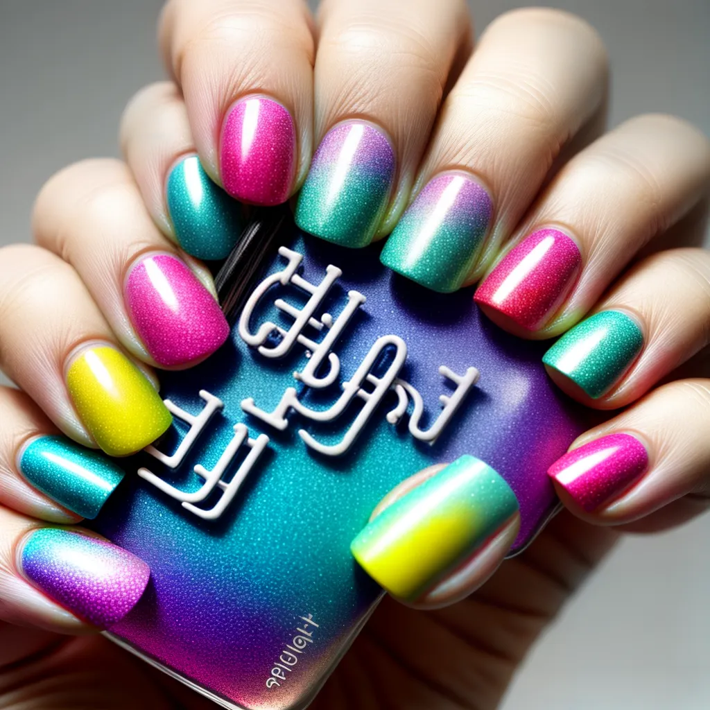 unhas pintadas arte criativa