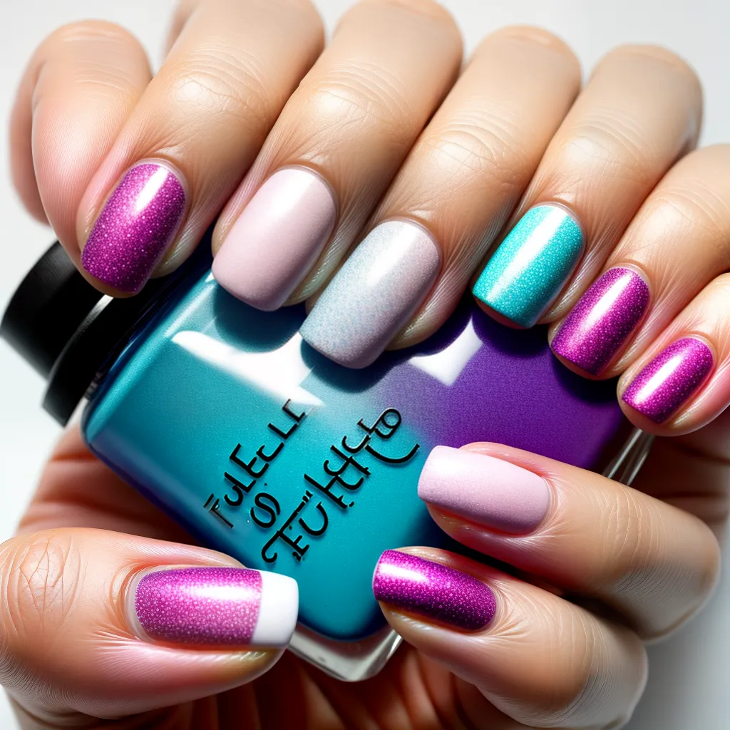unhas marmorizadas arte nail art