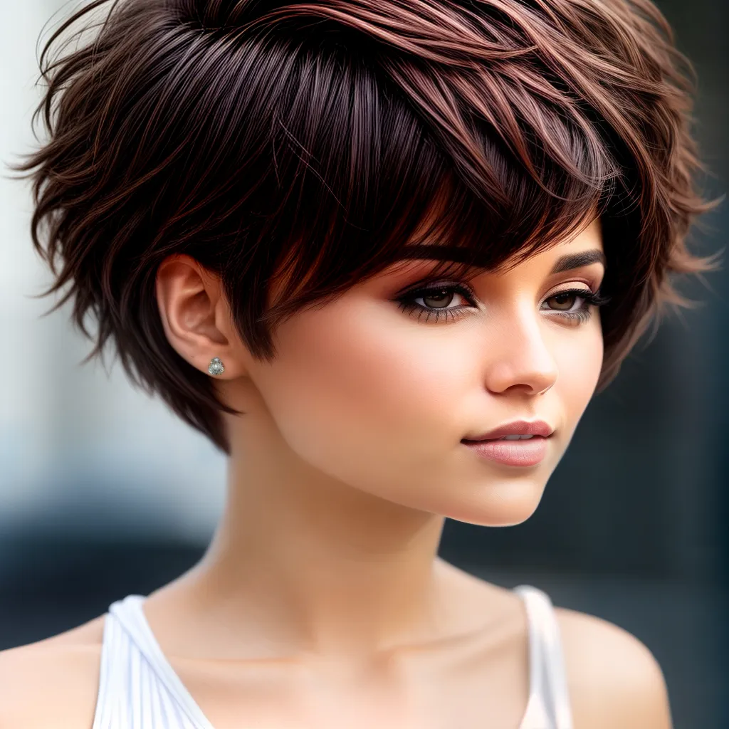 mulher cabelo curto pixie estiloso 1