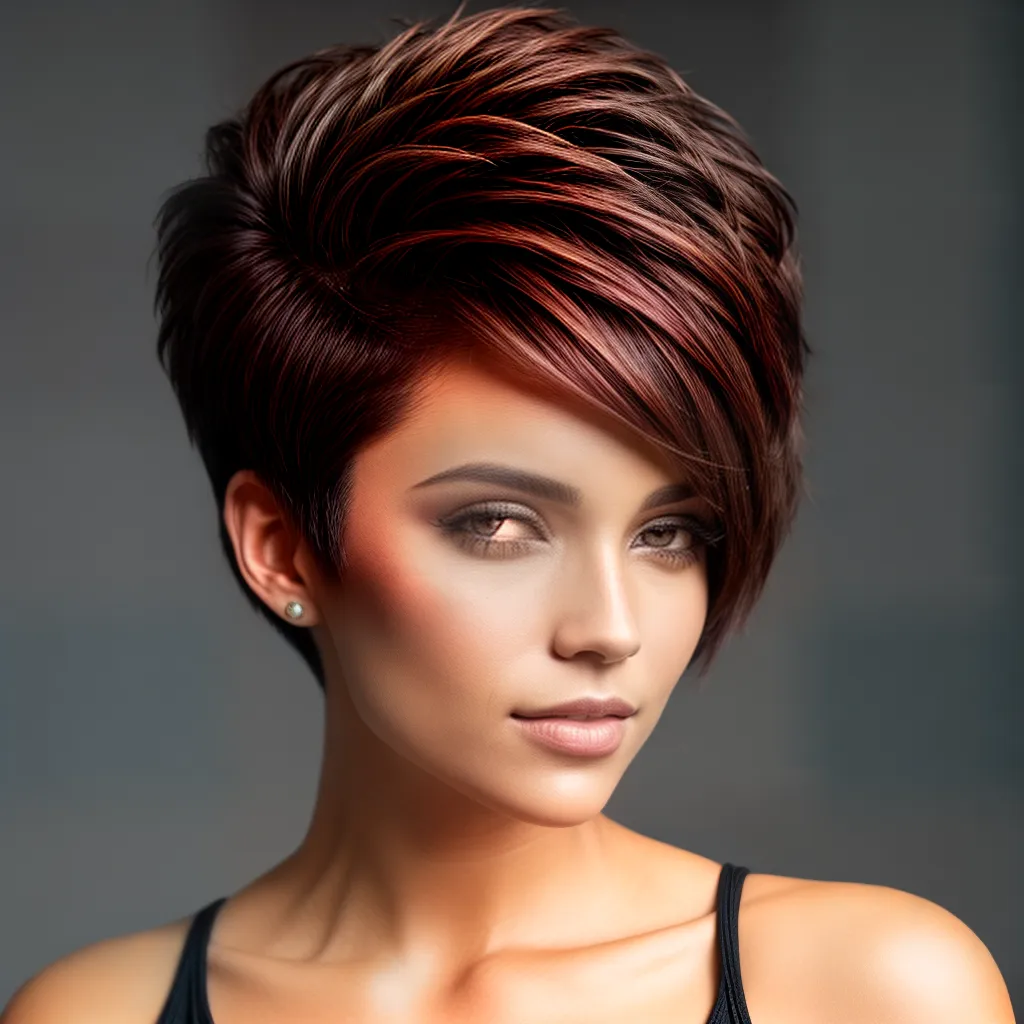 mulher cabelo curto volumoso estiloso 1