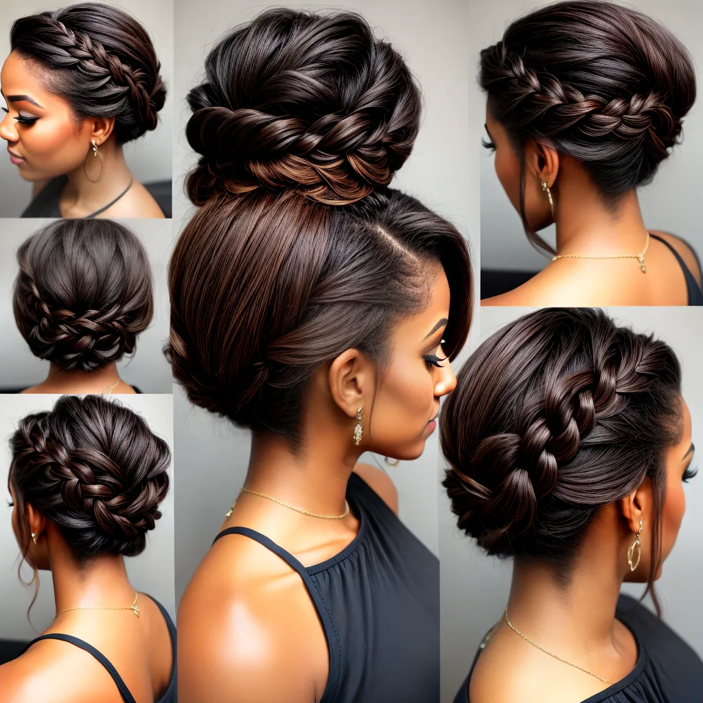 mulher cabelo curto tranca elegante