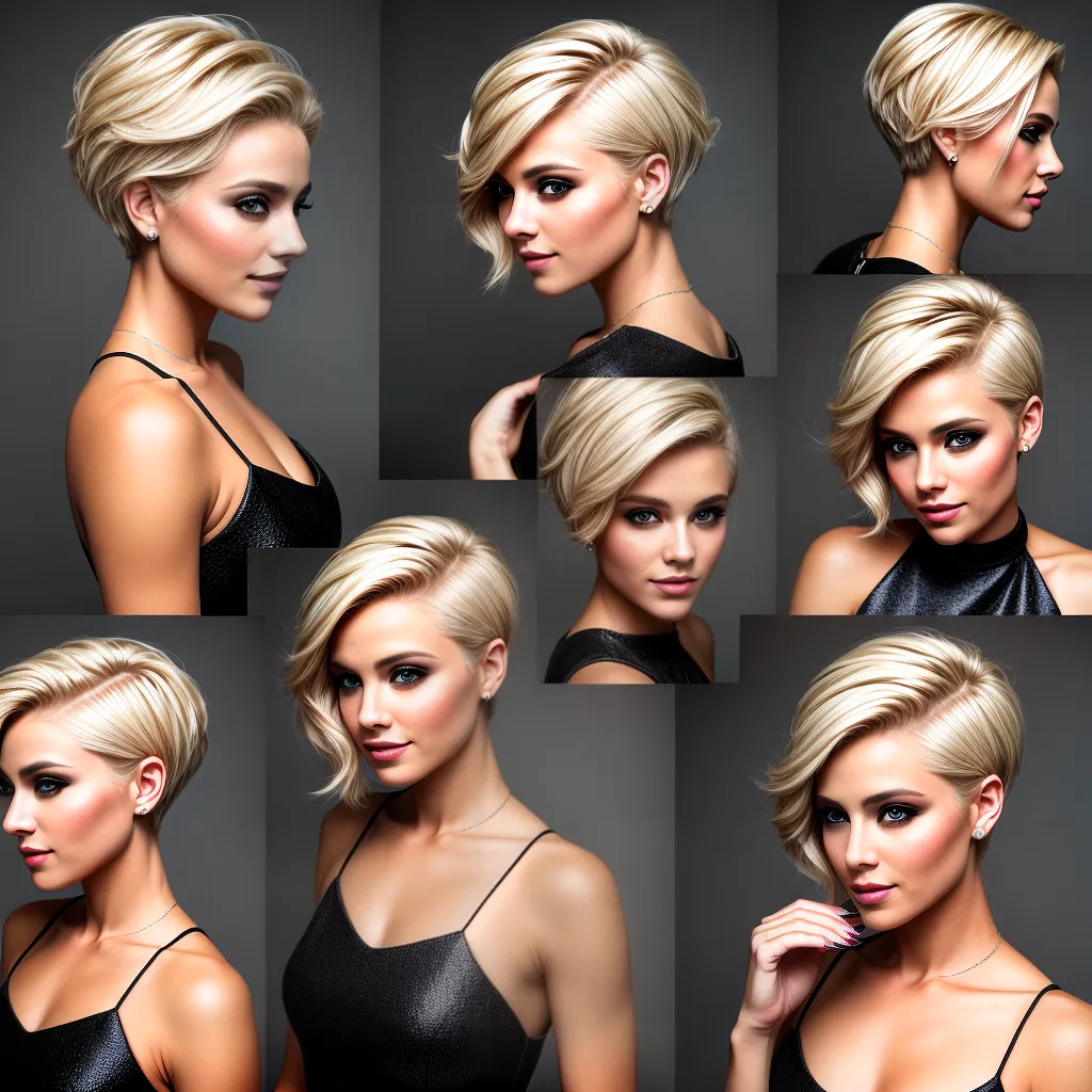 mulher cabelo loiro curto penteados