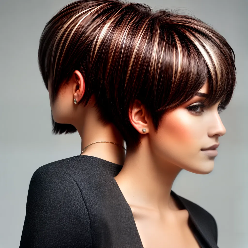 Penteados para cabelos curtos com mechas