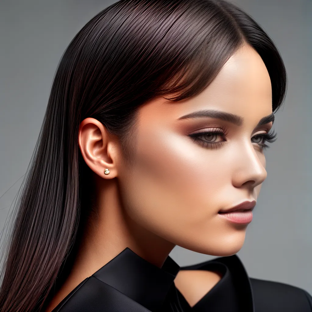 mulher cabelo curto elegante