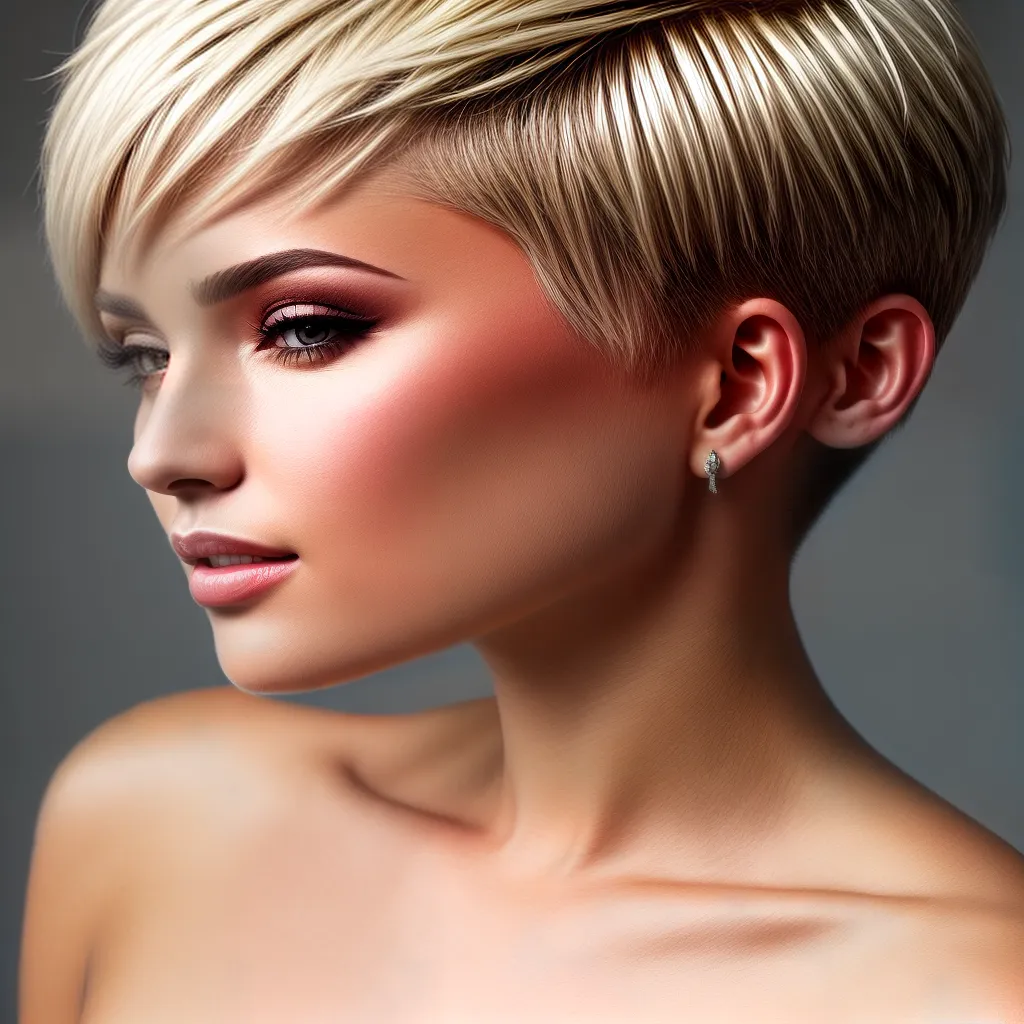 mulher corte pixie estiloso 2