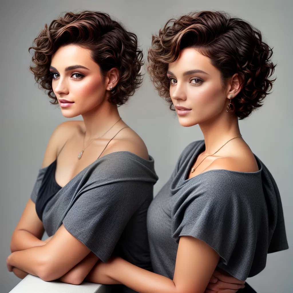mulher cabelo curto cacheado
