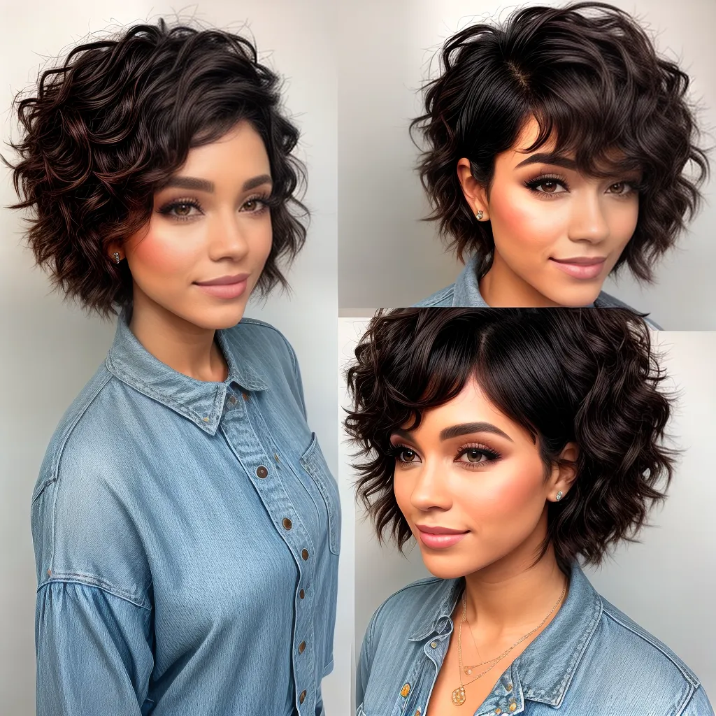mulher cabelo curto estiloso 5
