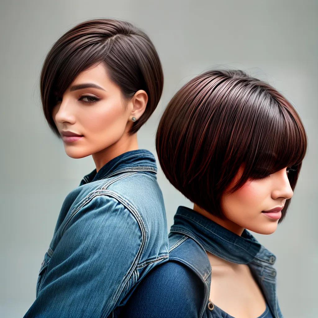 mulher cabelo curto rosto redondo