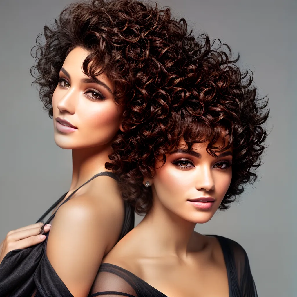 mulher cabelo curto cacheado estiloso 2