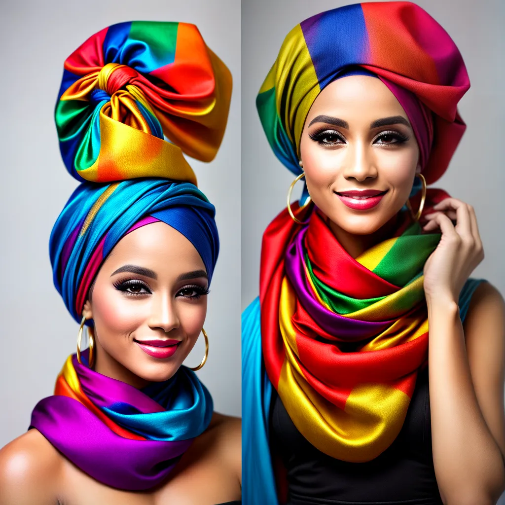 mulher cabelo curto turbante colorido mulher cabelo curto turbante colorido