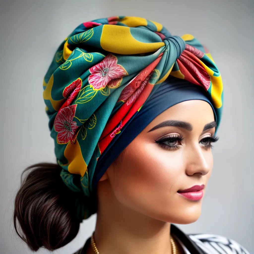 mulher cabelo curto turbante estiloso 1 mulher cabelo curto turbante estiloso 1