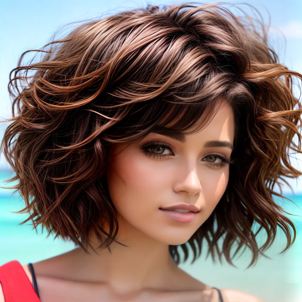 cabelo curto verao ondas sol