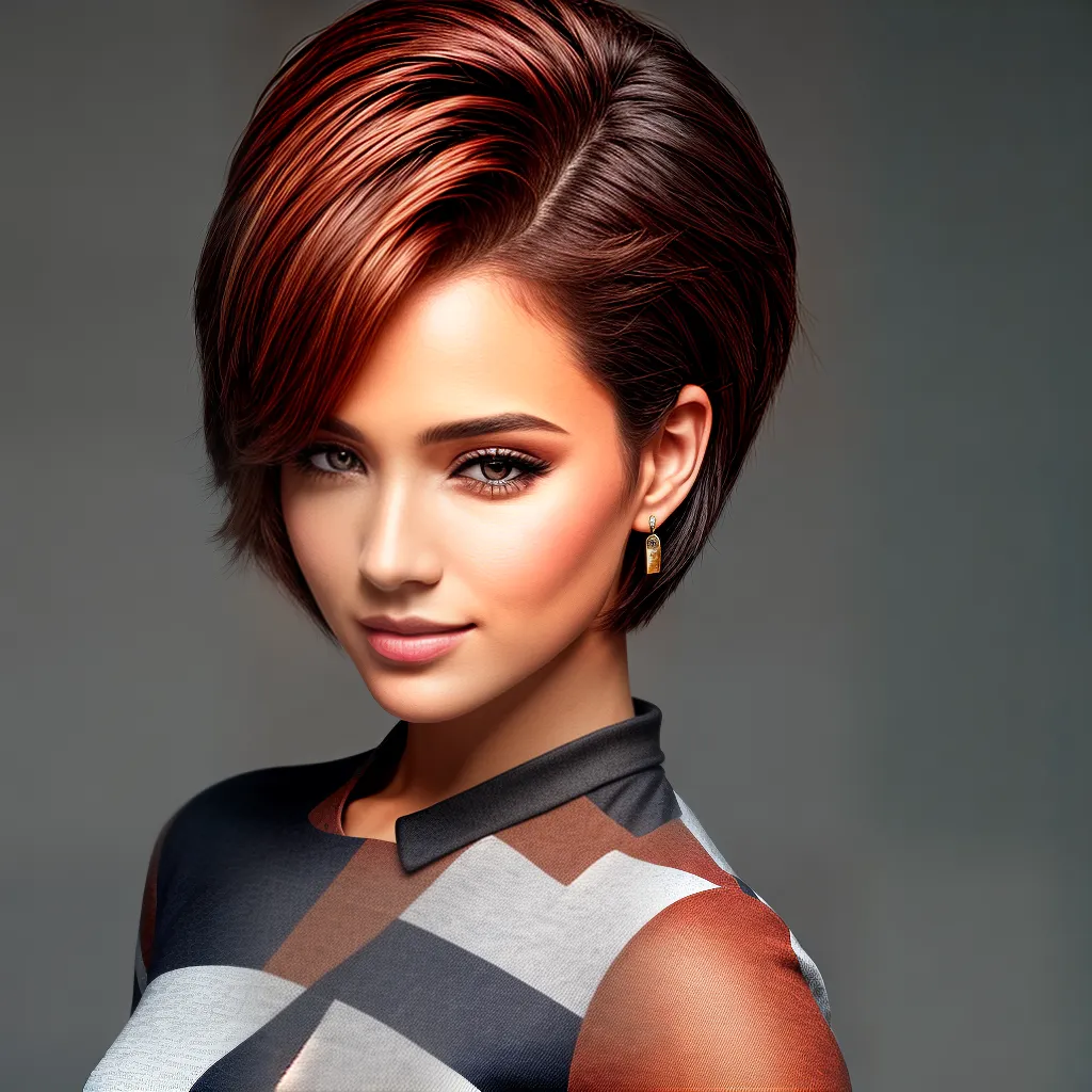 menina estilosa cabelo curto
