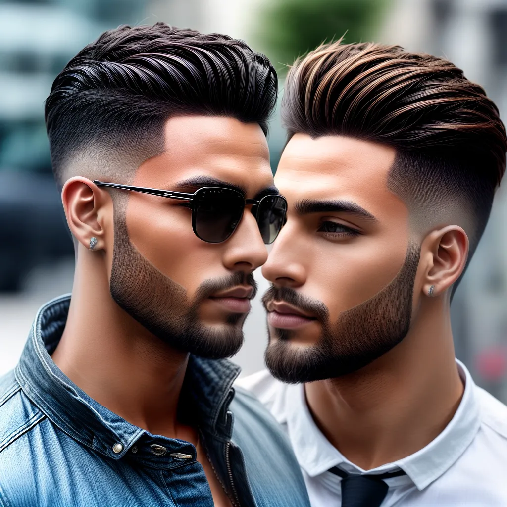 homem estiloso cabelo curto tendencia