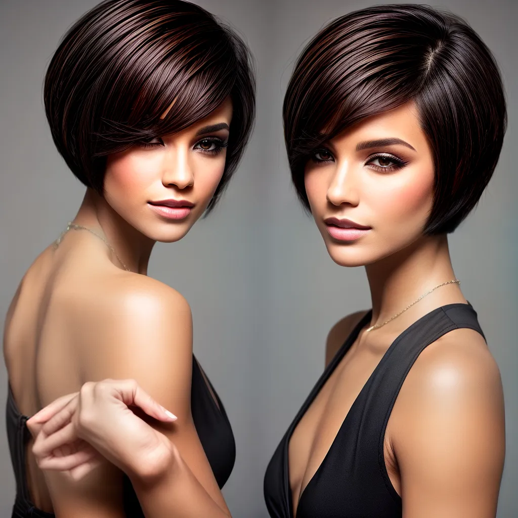 mulher estilosa cabelo curto bob mulher estilosa cabelo curto bob