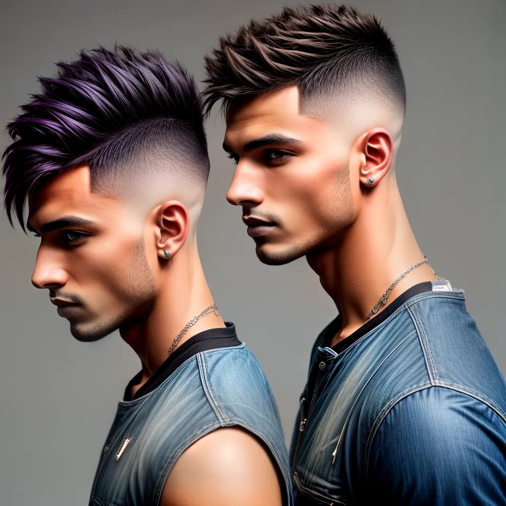 corte cabelo curto estiloso vibrante