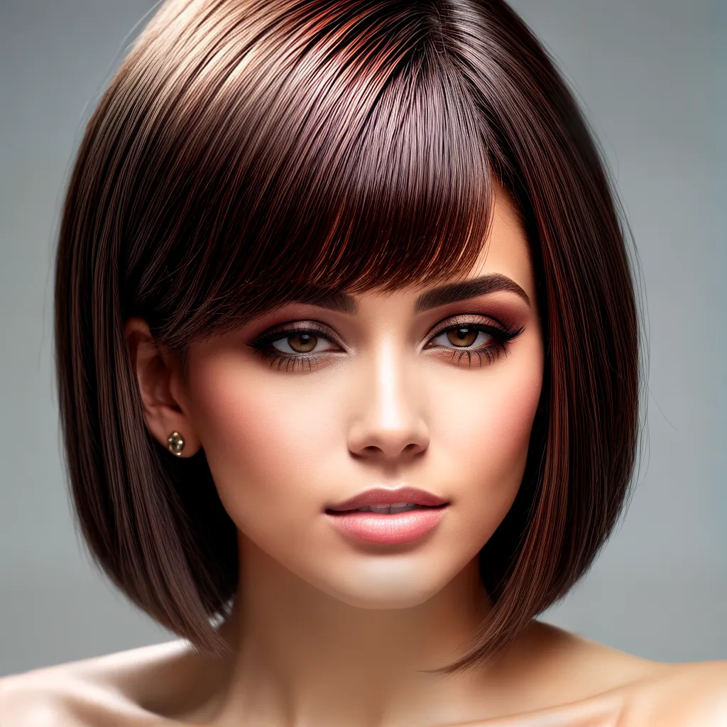 mulher cabelo curto brilho 1