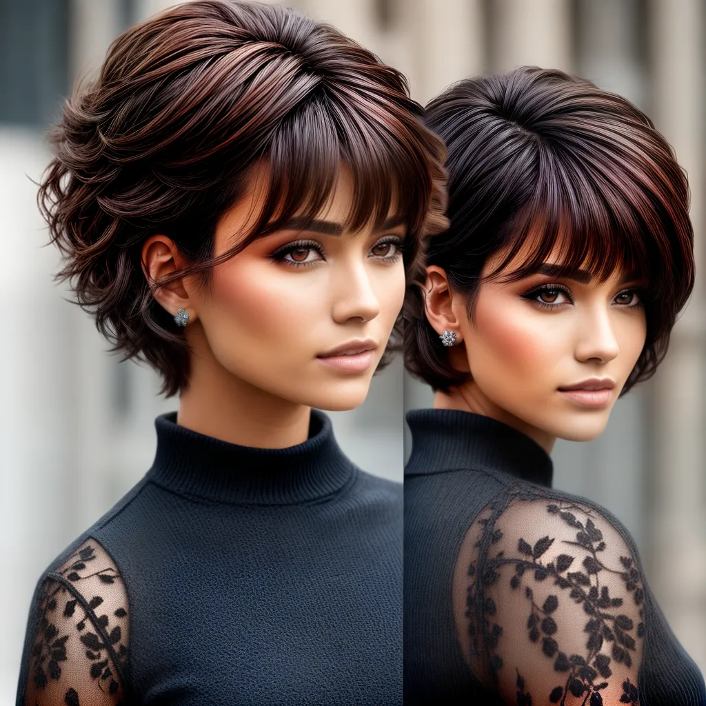 mulher cabelo curto penteado ondas tranca