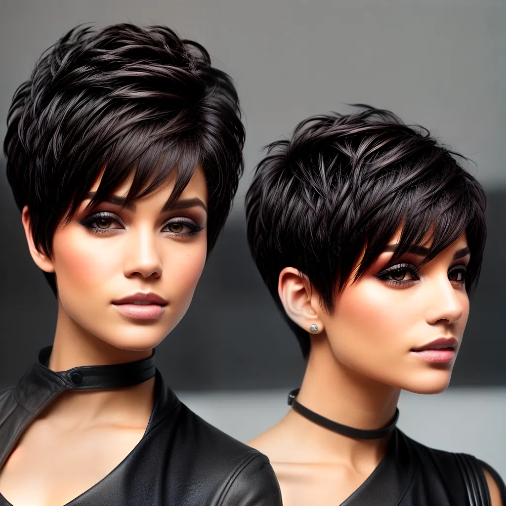 mulher corte cabelo pixie estiloso