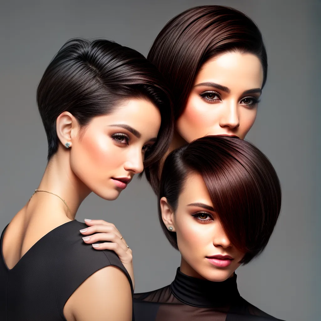mulher cabelo curto penteado chic 1
