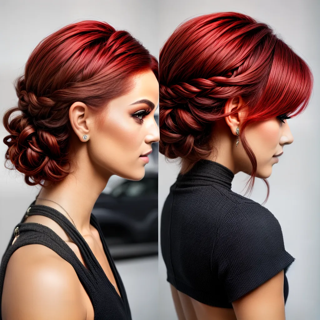 mulher cabelo curto pixie dutch braid