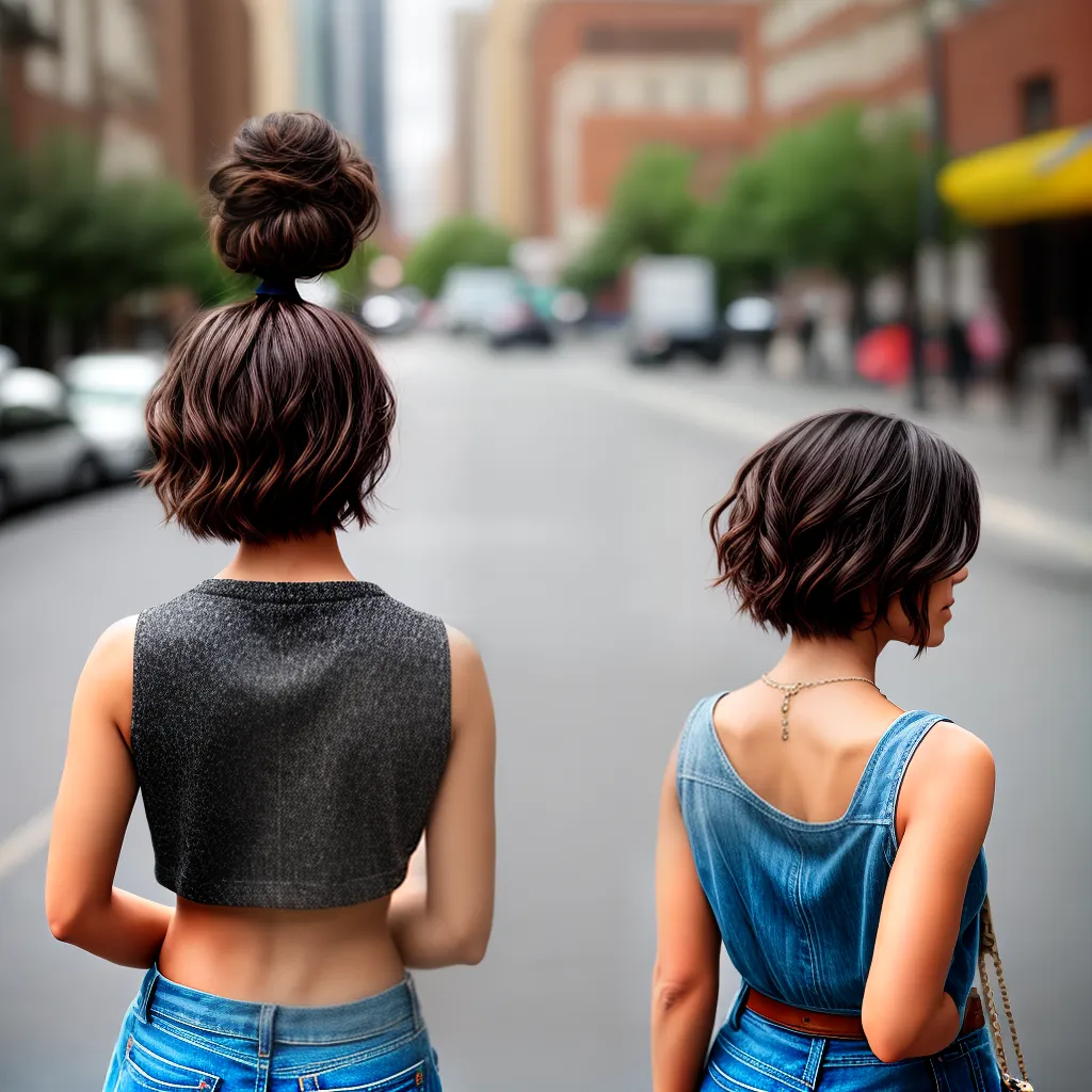 mulher estilosa cabelo curto confiante