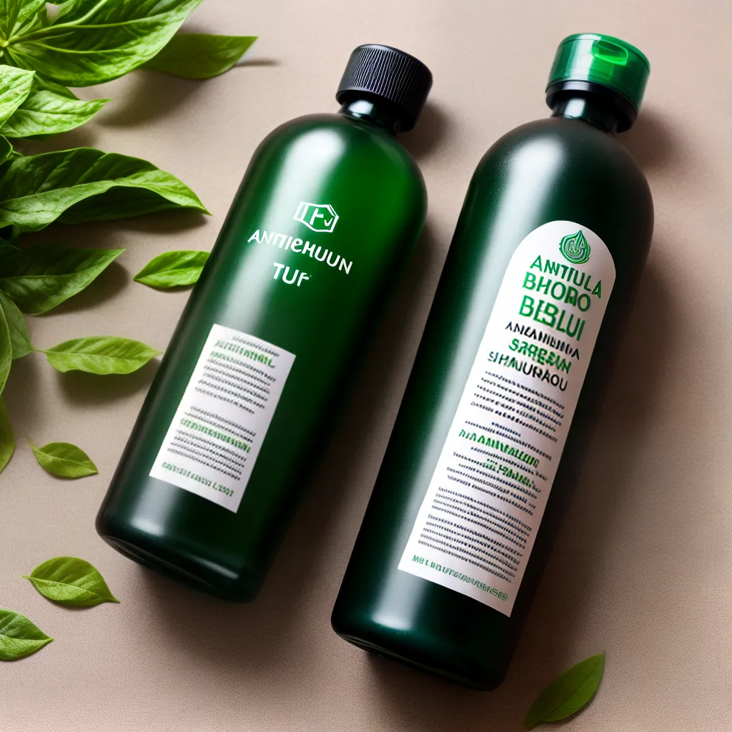 shampoo antifungico folhas verdes