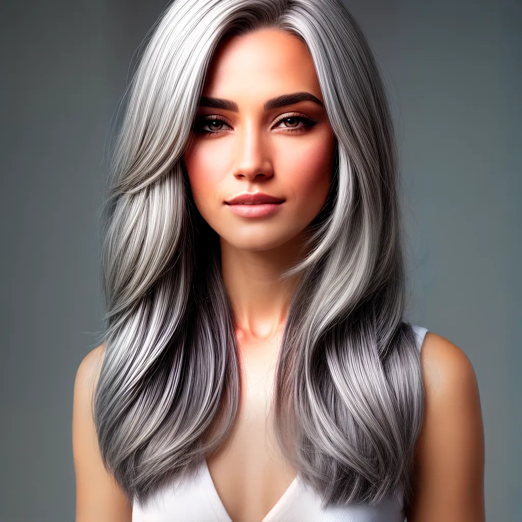cabelo cinza natural beleza elegancia