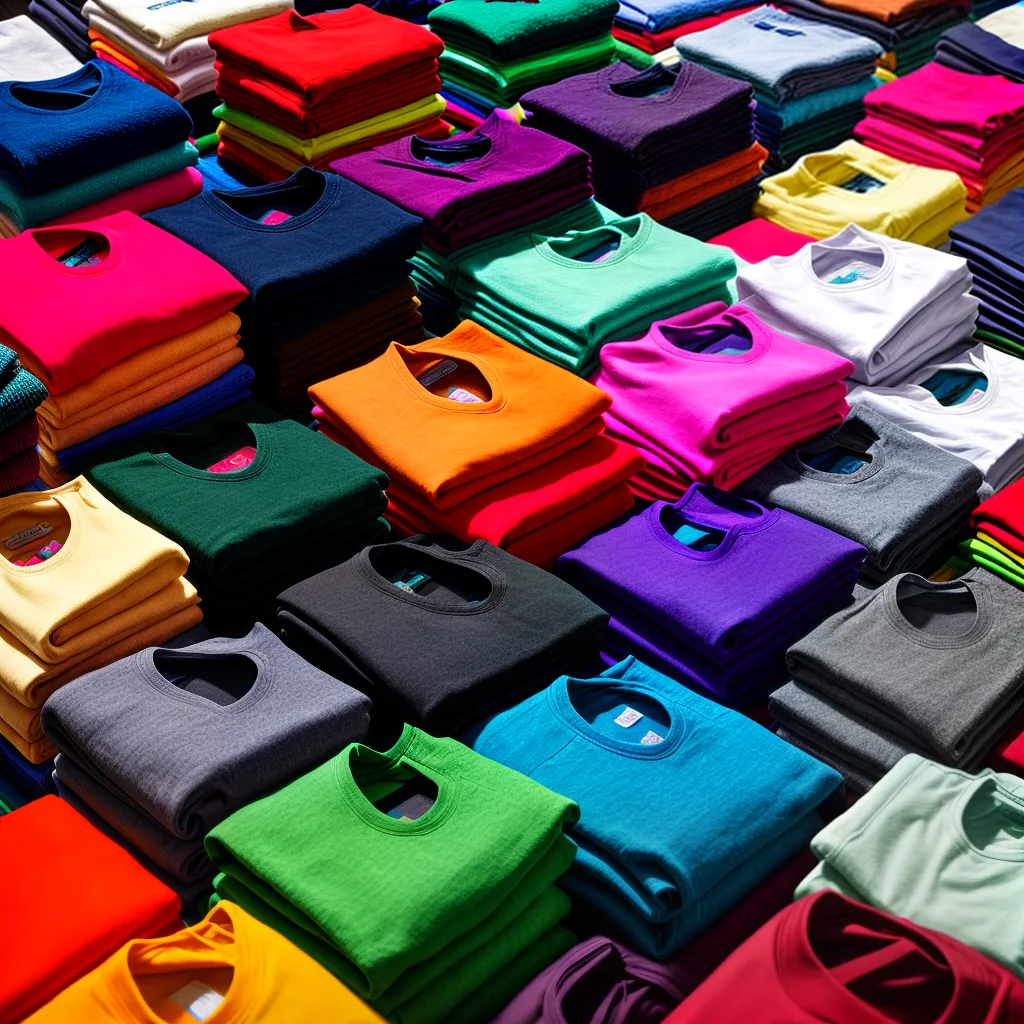 camisetas coloridas dobradas mulher camisetas coloridas dobradas mulher