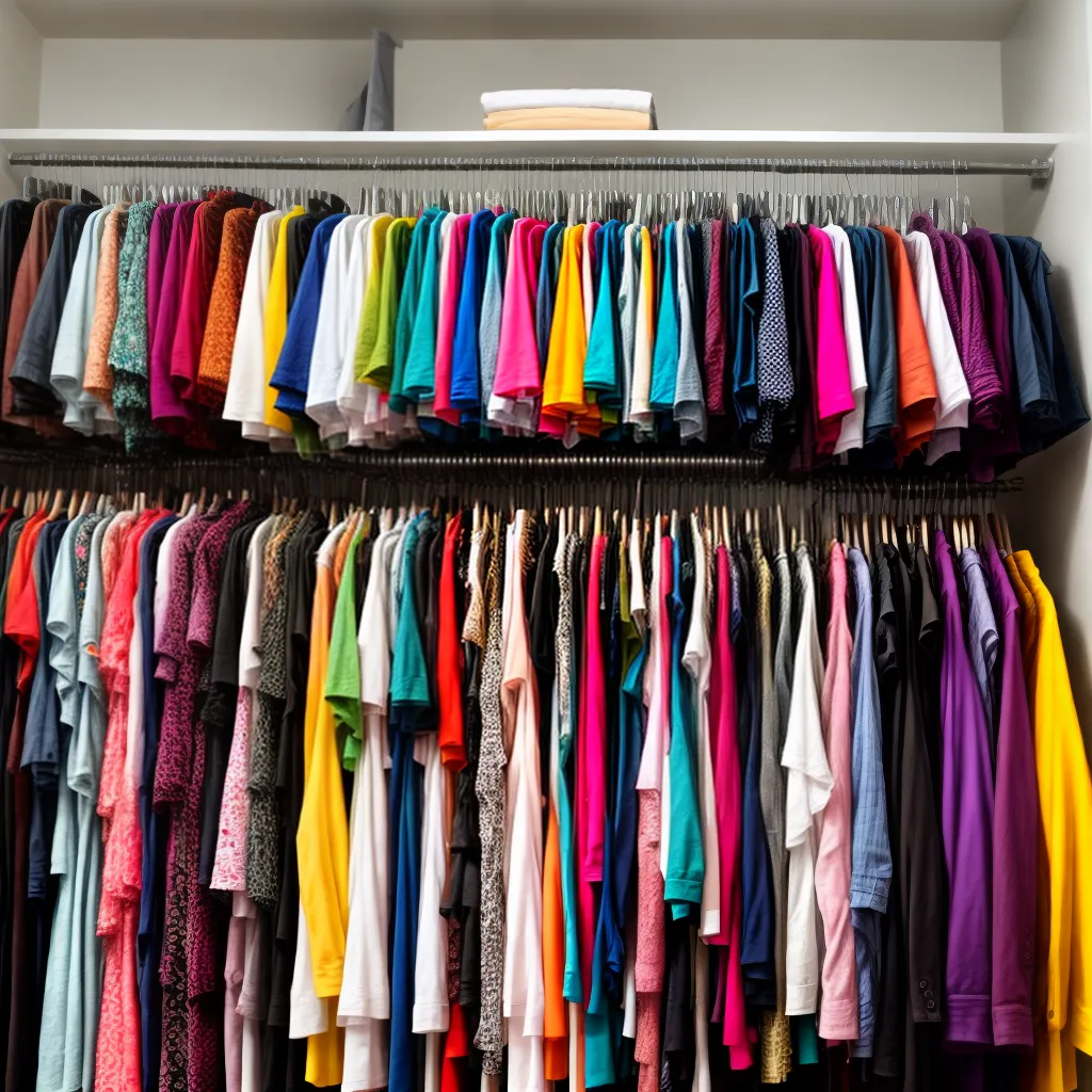 guarda roupa camisetas coloridas mulher 1