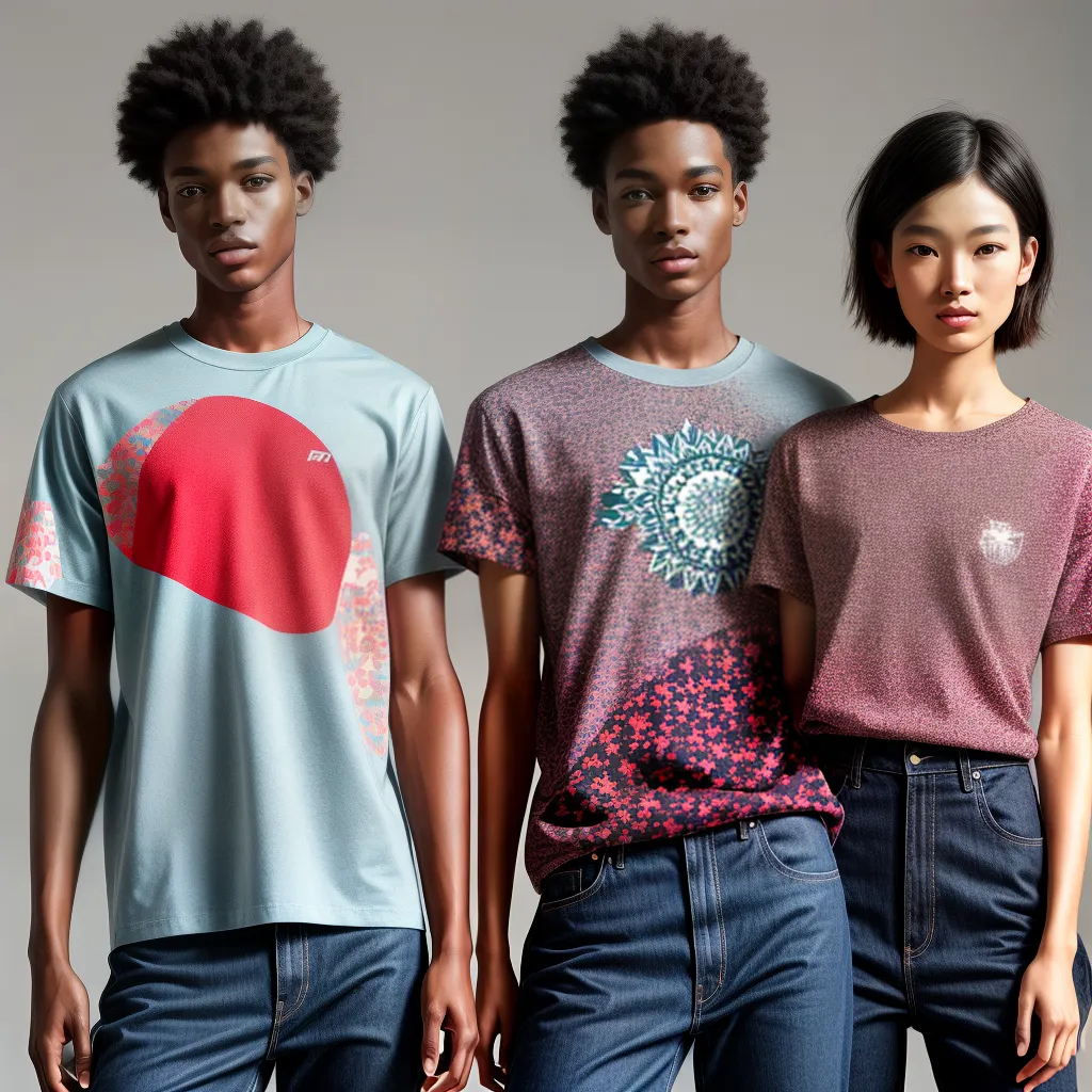 manequins camiseta estampada lisa