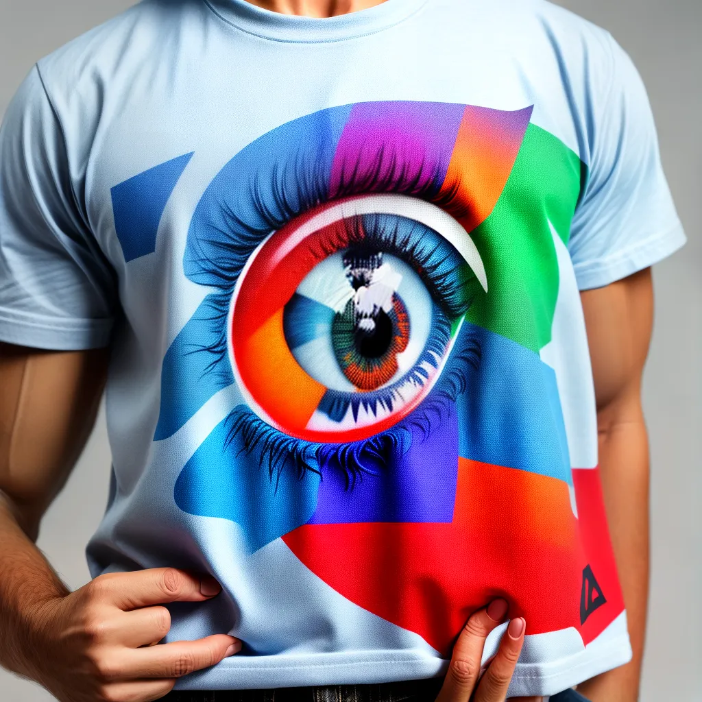 camiseta colorida mensagem ousada