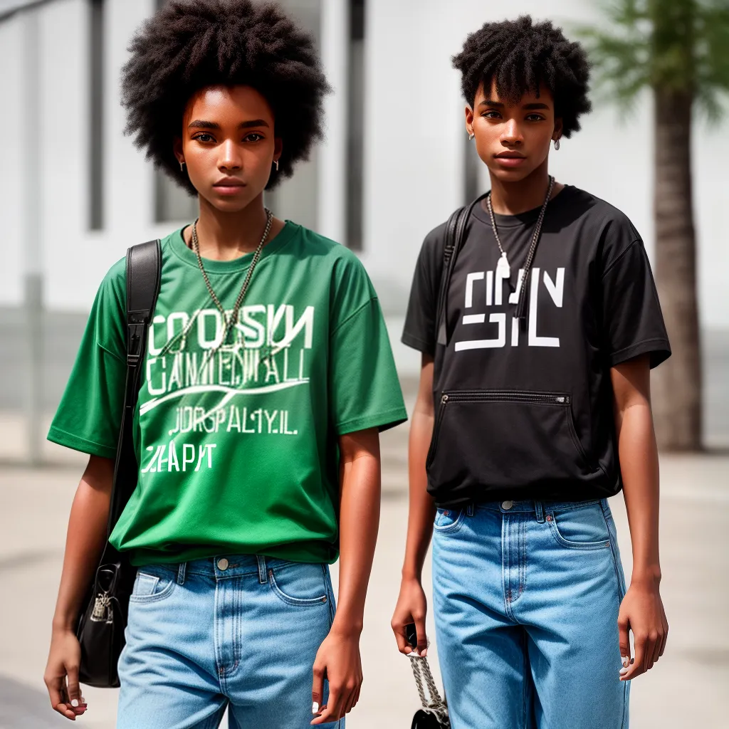 jovens camisetas coloridas estilo urbano