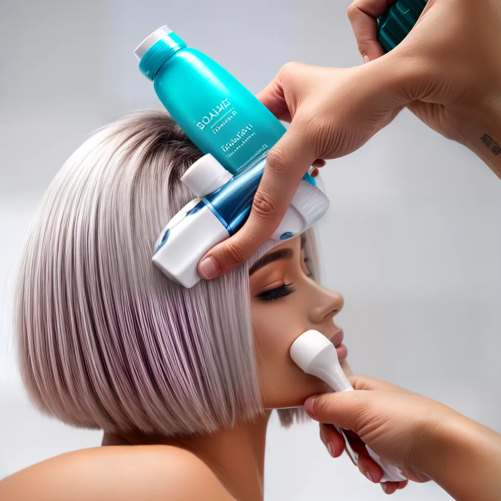 shampoo suavizante mao mulher