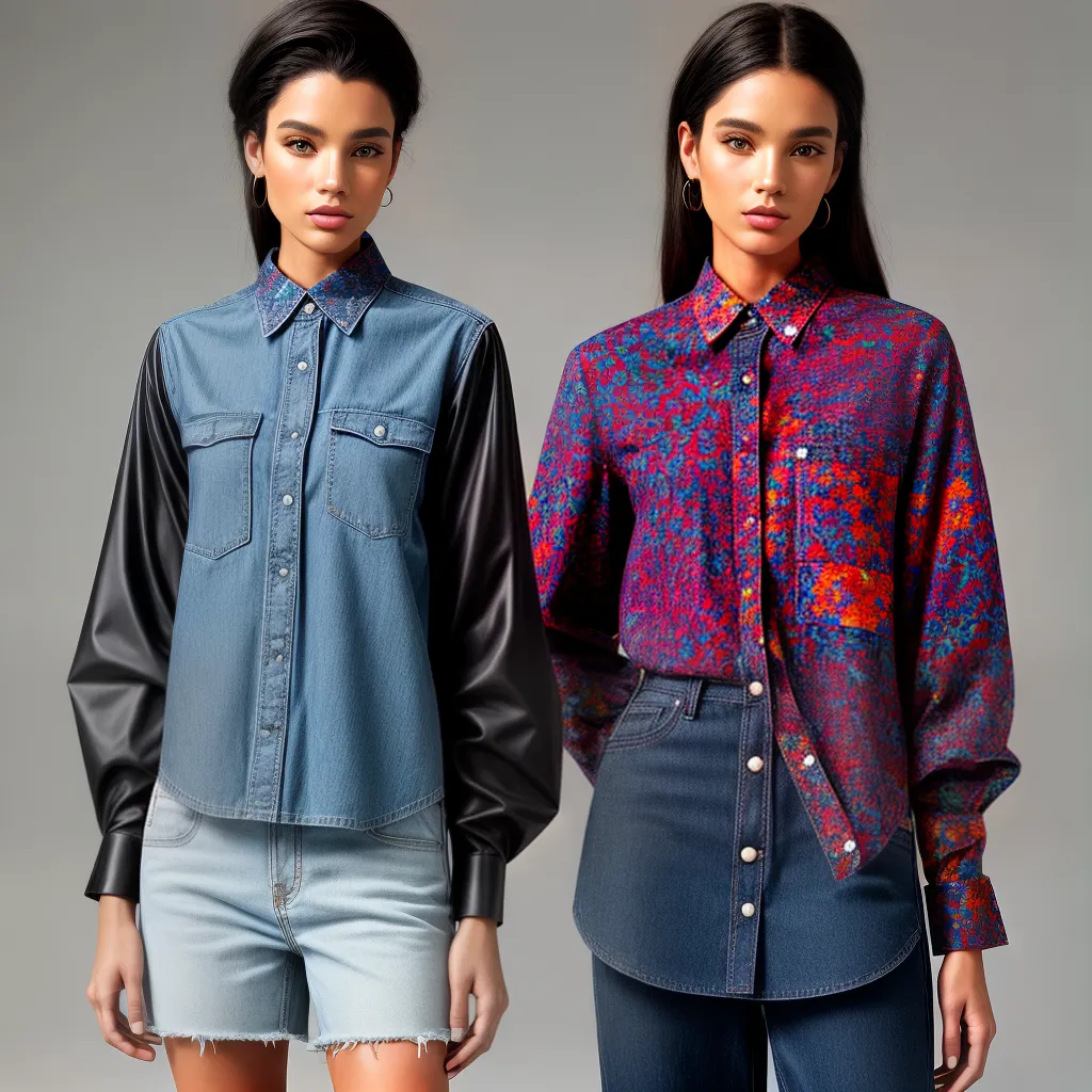 modelo camisa colorida estilosa