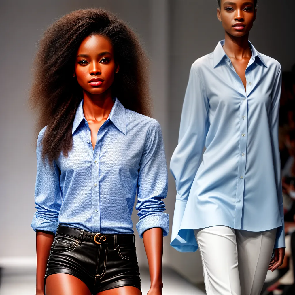 modelo passarela camisa luxo moda